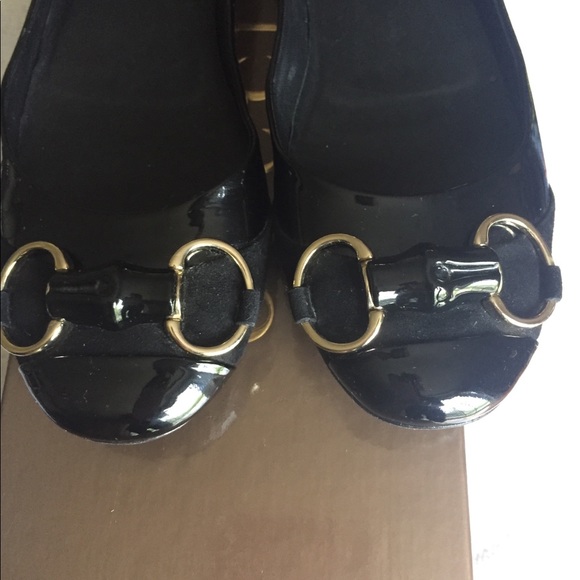 GUCCI🇮🇹 suede& patent leather flats - Picture 10 of 11